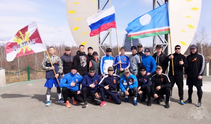 Сотрудники спецподразделения «Алмаз» провели «Кросс Победы», посвященный 76-летию победы в Великой Отечественной войне