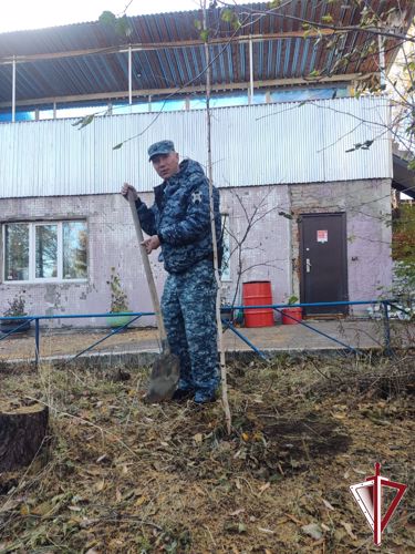 В Нерюнгри росгвардейцы присоединились  к акции «Древо Сталинграда»