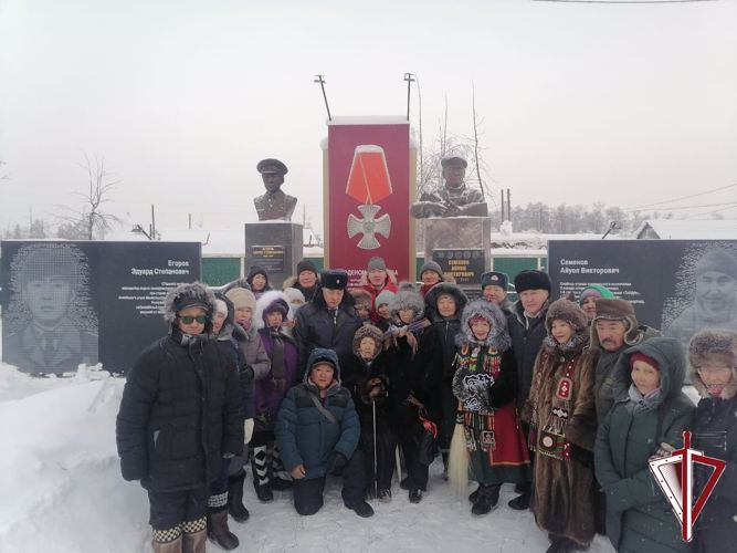 Память погибших правоохранителей увековечили в наслеге 1-е Кюлятцы Вилюйского района Якутии