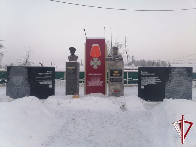 Память погибших правоохранителей увековечили в наслеге 1-е Кюлятцы Вилюйского района Якутии