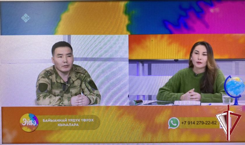 На телеканале НВК «Саха» в программе «Эйгэ» офицер Росгвардии рассказал о поступлении в высшие учебные заведения ведомства 