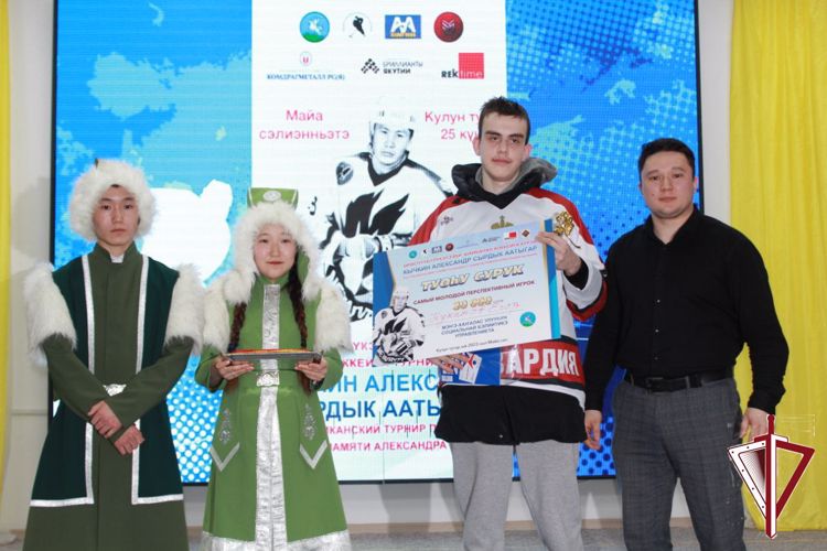 Команда «Росгвардия» заняла второе место в республиканском турнире по хоккею с шайбой памяти Александра Кычкина