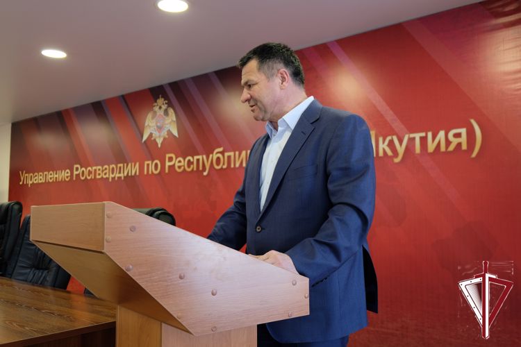 Председатель Правительства Якутии Андрей Тарасенко принял участие в торжественном мероприятии празднования Дня Росгвардии 