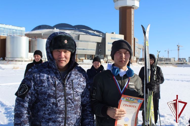 Сотрудники Якутского ОВО состязались в лыжных гонках