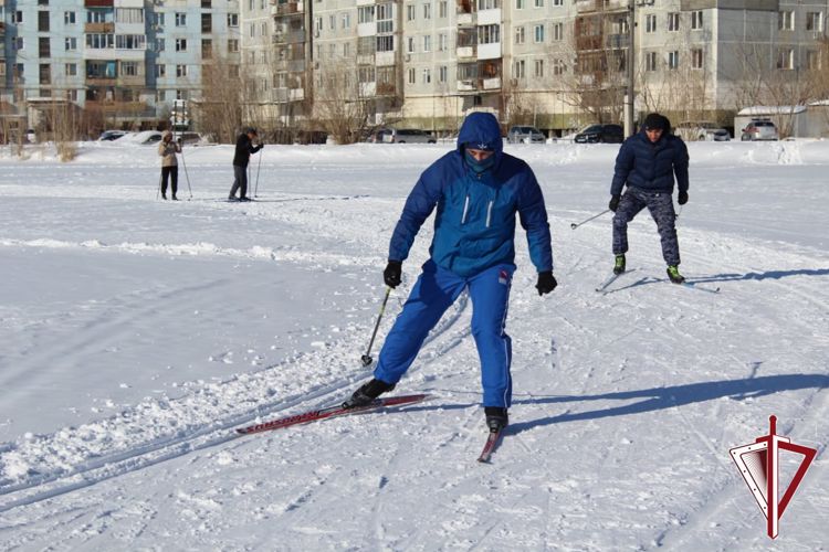 Сотрудники Якутского ОВО состязались в лыжных гонках