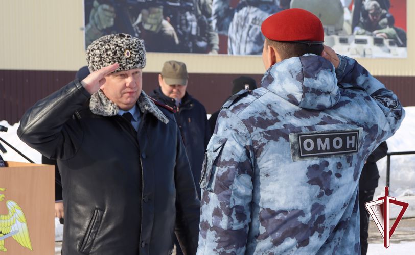 На базе ОМОН «Бизон» Росгвардии состоялось торжественное мероприятие празднования 30-й годовщины со дня образования отряда