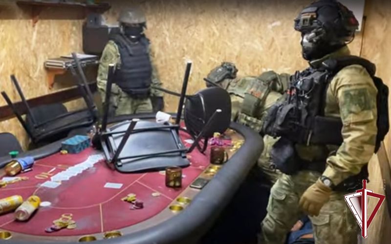 При участии ОМОН «Бизон» Росгвардии в Якутске ликвидирован подпольный игровой зал