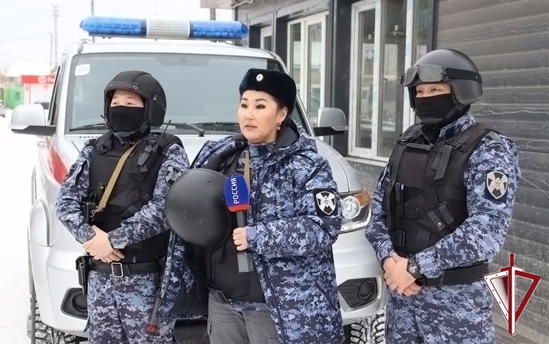 Вести «Саха» готовит сюжет о службе во вневедомственной охране Росгвардии 