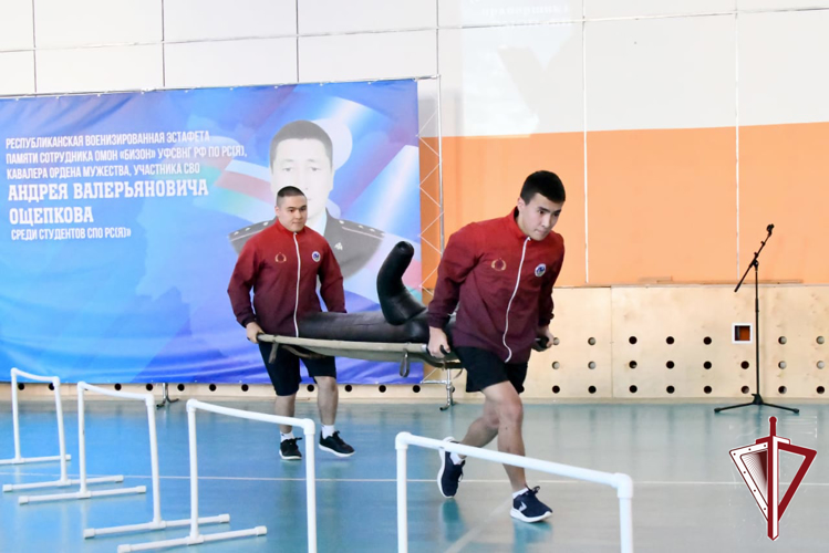 В училище олимпийского резерва прошла республиканская эстафета памяти якутского омоновца 