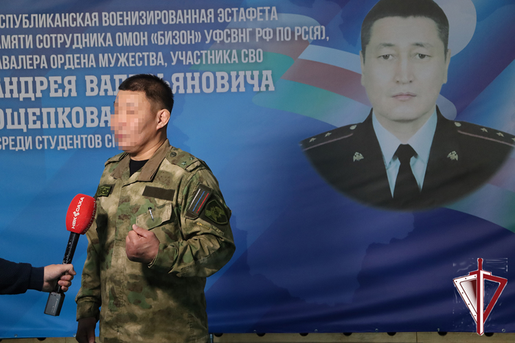 В училище олимпийского резерва прошла республиканская эстафета памяти якутского омоновца 