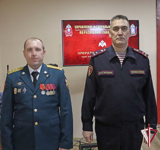 Государственные и ведомственные награды вручили якутским росгвардейцам за участие в СВО