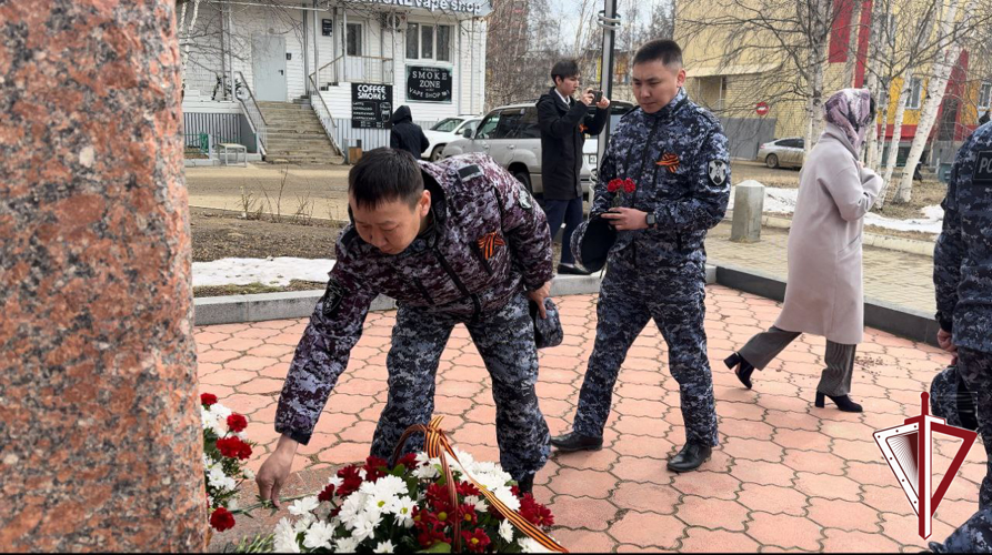 Мирнинские росгвардейцы провели ряд мероприятий в память об участниках Великой отечественной войны 