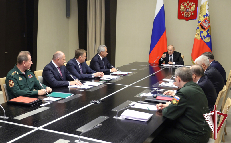 Генерал армии Виктор Золотов принял участие в оперативном совещании под руководством Президента России