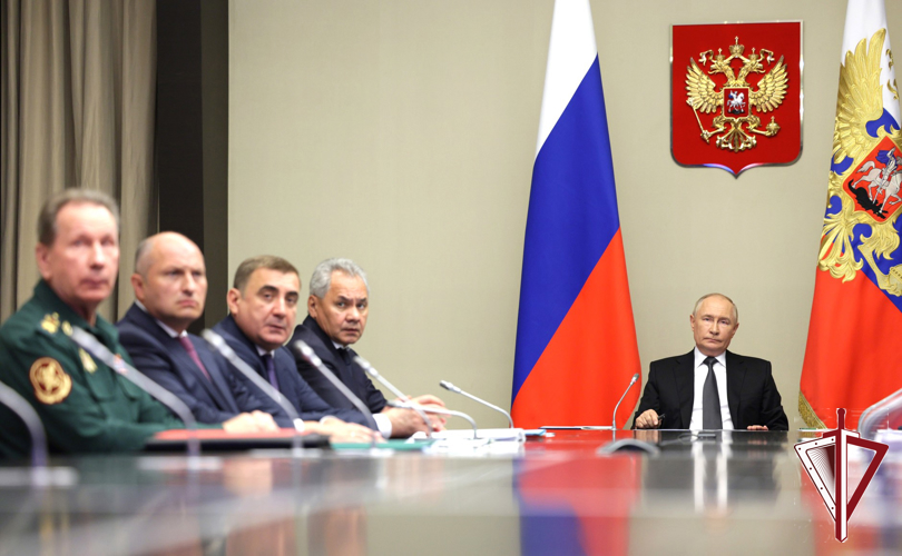 Генерал армии Виктор Золотов принял участие в оперативном совещании под руководством Президента России