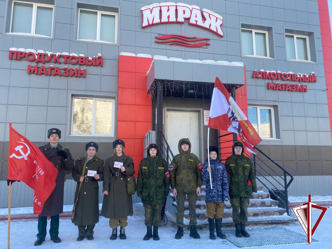 Всероссийская акция памяти «Блокадный хлеб» прошла в Олекминске с участием ВПК «Альфа» и районной Росгвардии