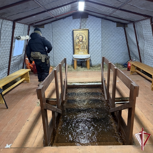 Росгвардия обеспечивает безопасность празднования Крещения в Якутске